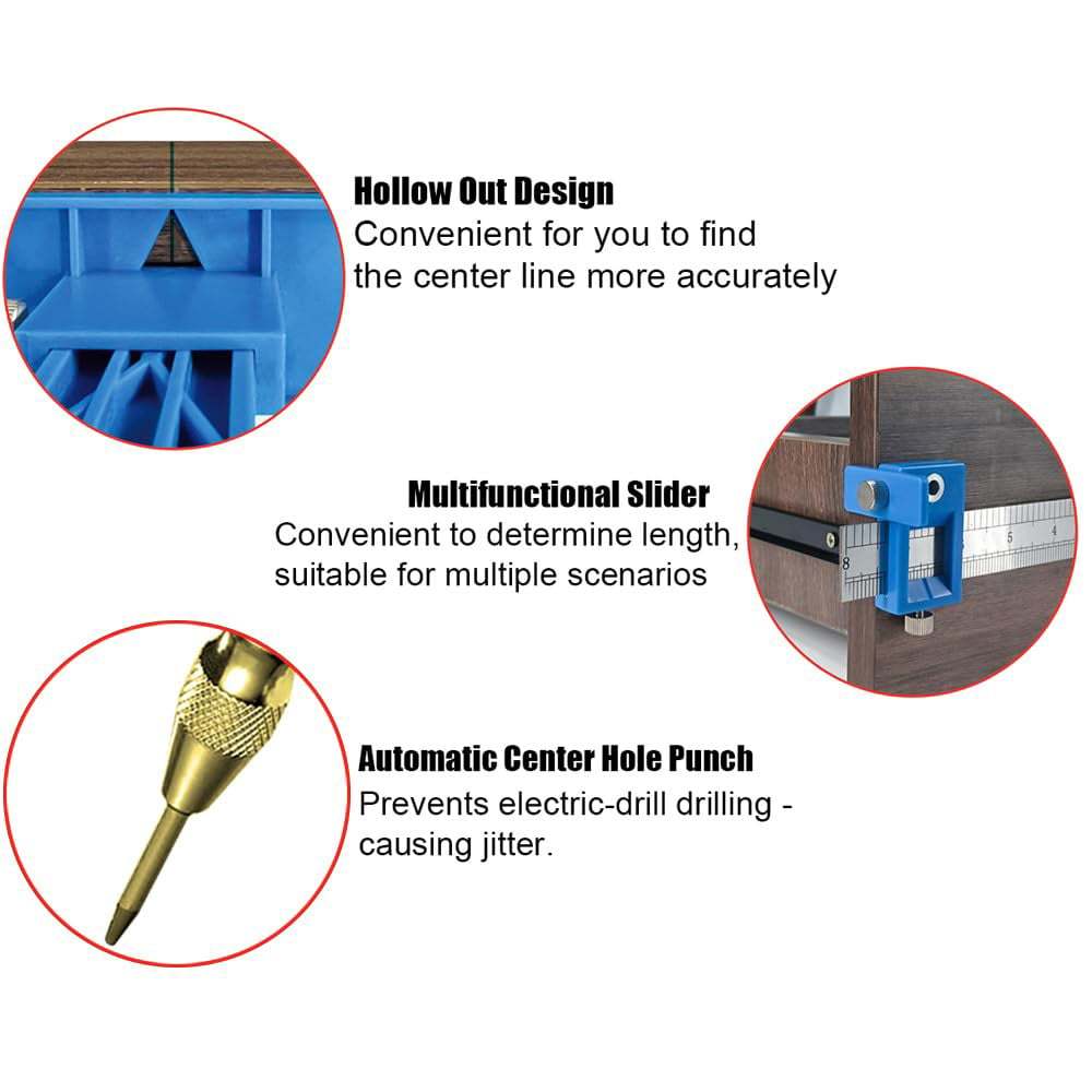 💥LAST DAY SALE 49% OFF - Woodworking Punch Locator Drill Guide