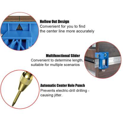 💥LAST DAY SALE 49% OFF - Woodworking Punch Locator Drill Guide