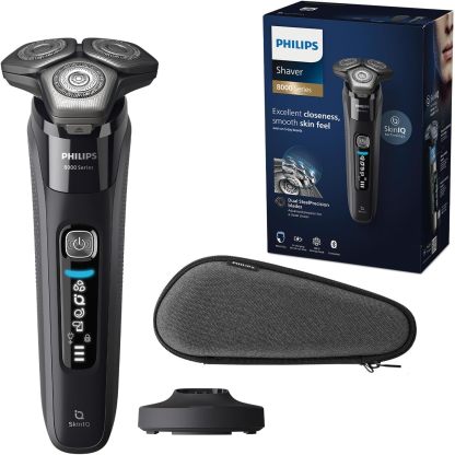 Philips Shaver Serie 8000 Afeitadora eléctrica Wet Dry con Tecnología SkinIQ modelo S869635-Habitatena