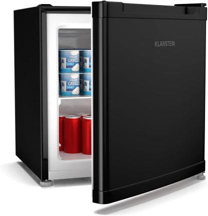 KLARSTEIN Irene Mini Nevera, 31L NeveraCongelador Compacto Con Temperatura Ajustable -24C A 10C, Eficiente Energéticamente, Silencioso 38 Db Para Dormitorios Espacios Pequeños-Habitatena