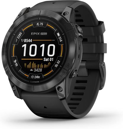 Garmin EPIX 2, Reloj GPS Multideporte con Pantalla táctil AMOLED, Funciones Superiores, frecuencia cardíaca, mapas y música, TU EU-Habitatena