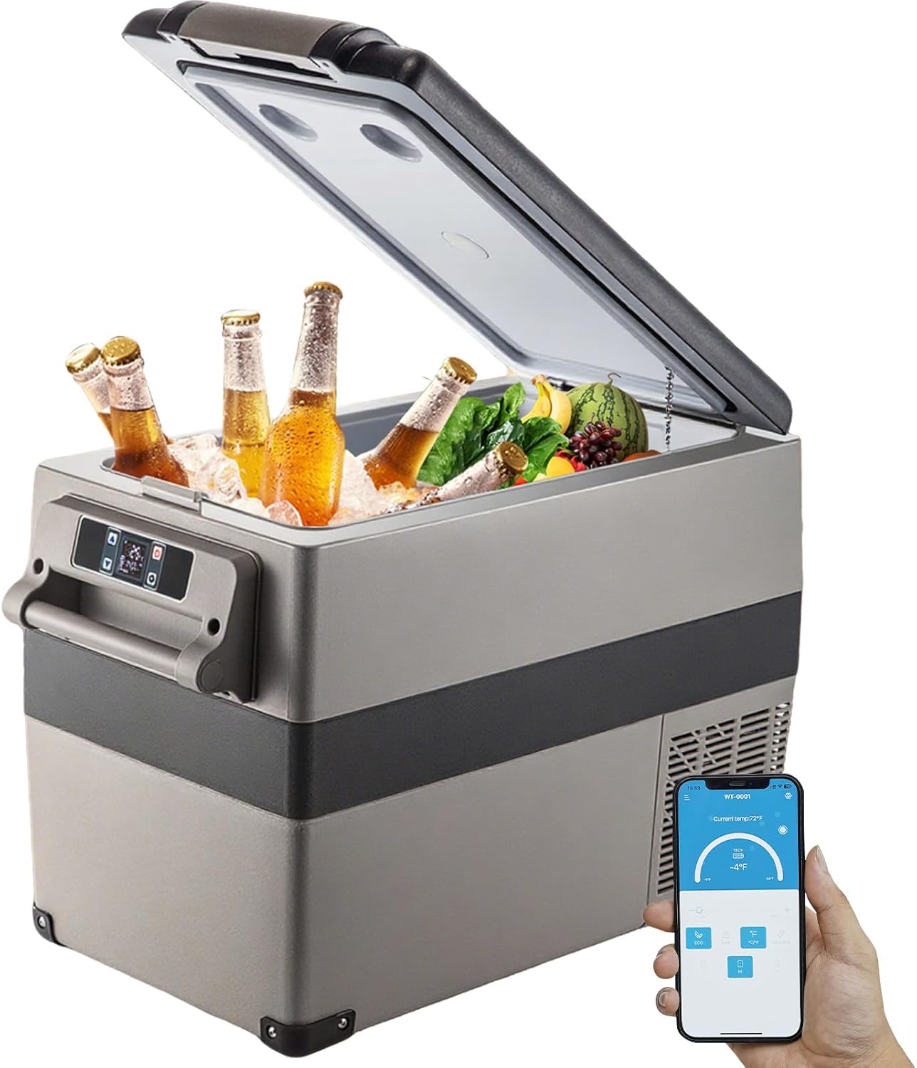 VEVOR Nevera Portátil 45L - Coche, Camping, Absorción, Gas Butano, Termoeléctrica, Trivalente - Para Vinos-Habitatena