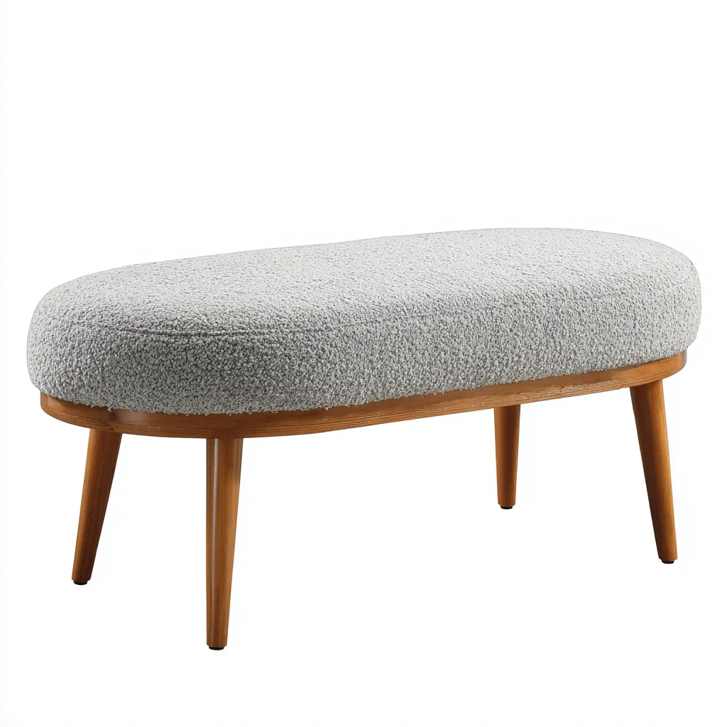 Panca da ingresso-legno-tessuto-110x45x48 cm-grigio-moderno-Nestleia