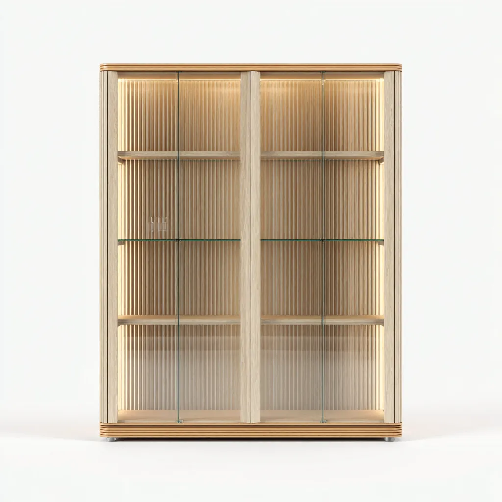 Vetrina-legno-vetro-118x44x172 cm-naturale-moderno-Nestleia