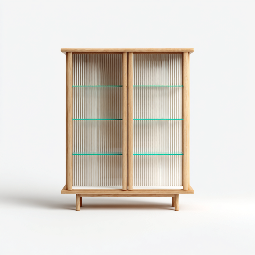 Vetrina-legno-vetro-112x40x146 cm-naturale-moderno-Nestleia