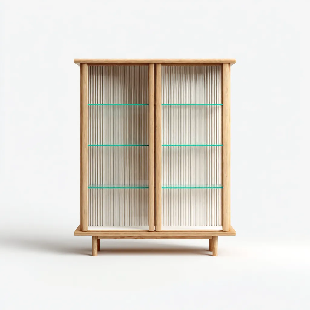 Vetrina-legno-vetro-112x40x146 cm-naturale-moderno-Nestleia