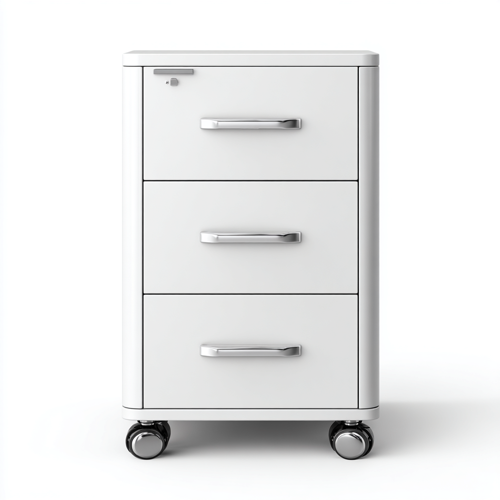 Armadio per ufficio-legno-metallo-45x40x60 cm-bianco-design moderno-Nestleia