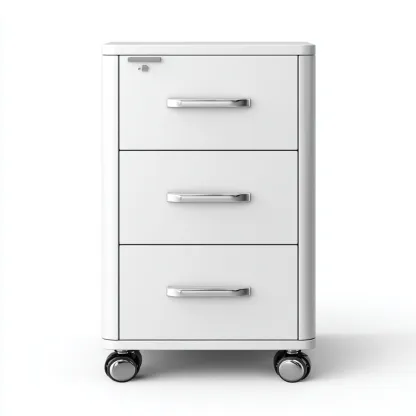 Armadio per ufficio-legno-metallo-45x40x60 cm-bianco-design moderno-Nestleia