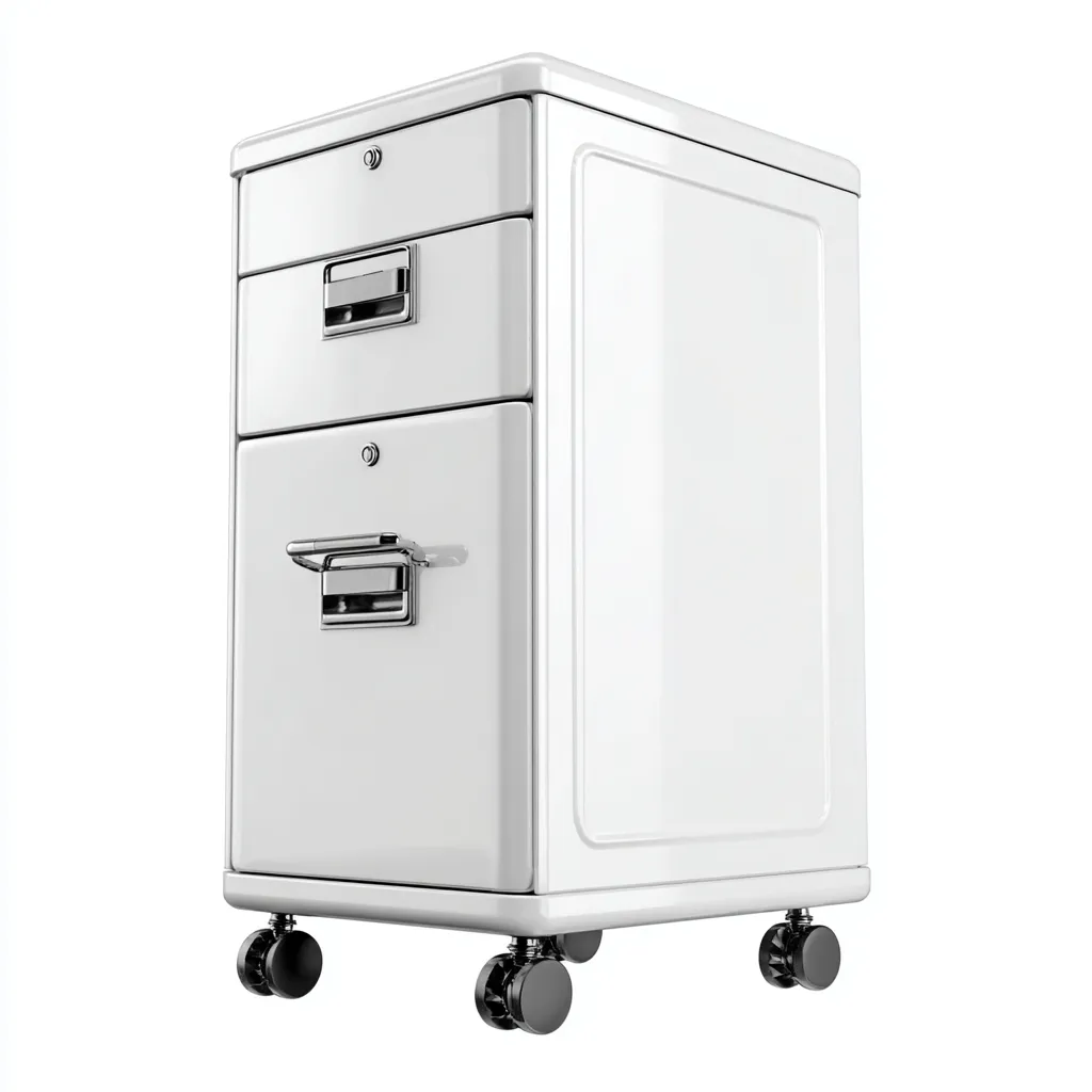 Armadio per ufficio-metallo-44x40x62 cm-bianco-design moderno-Nestleia