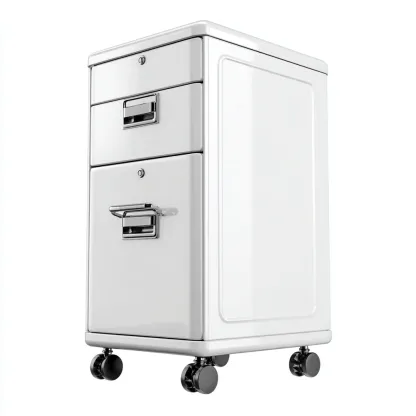 Armadio per ufficio-metallo-44x40x62 cm-bianco-design moderno-Nestleia