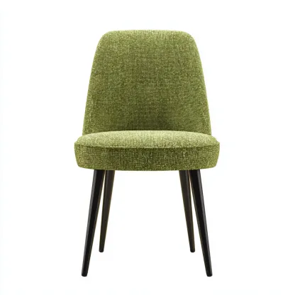 Sedia da pranzo-tessuto-metallo-48x51x85 cm-verde-design moderno-Nestleia