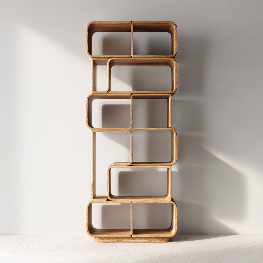 Libreria-legno-82x30x192 cm-legno-design moderno-Nestleia