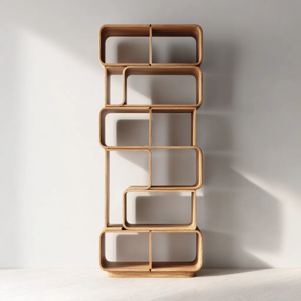 Libreria-legno-82x30x192 cm-legno-design moderno-Nestleia