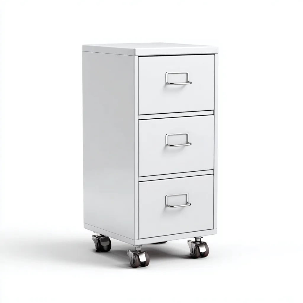 Armadio per ufficio-metallo-40x42x88 cm-bianco-design moderno-Nestleia