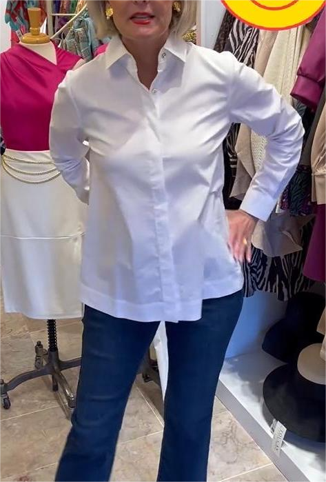 Long Sleeve Zip Back Shirt