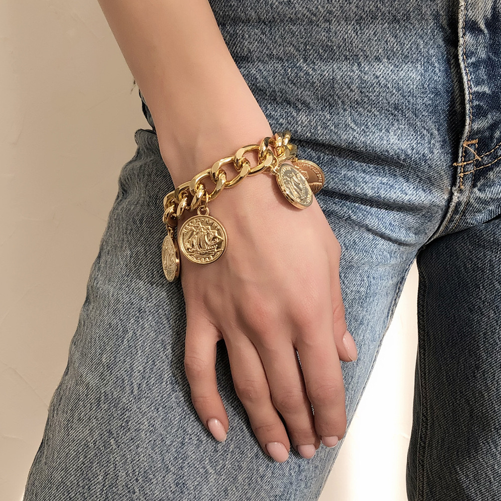 Five Coin Bracelet