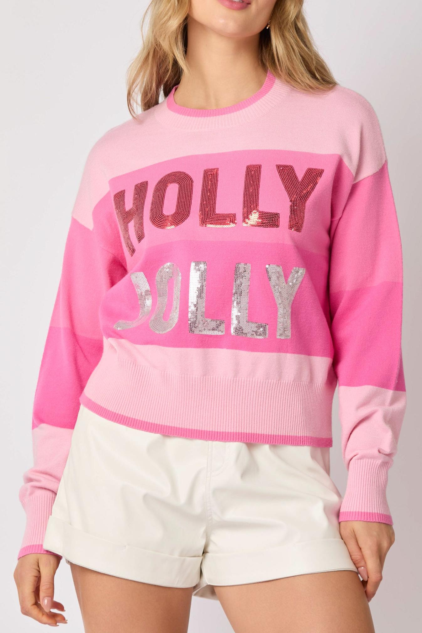 Sequined Knitted Long-Sleeved Pullover Top