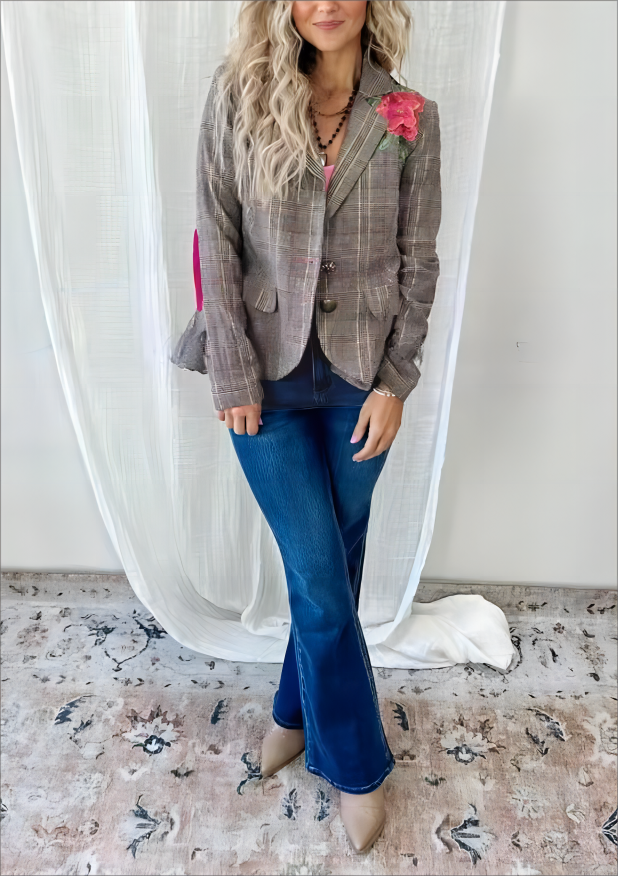 Aratta Gabriella Rose Flower Print Blazer