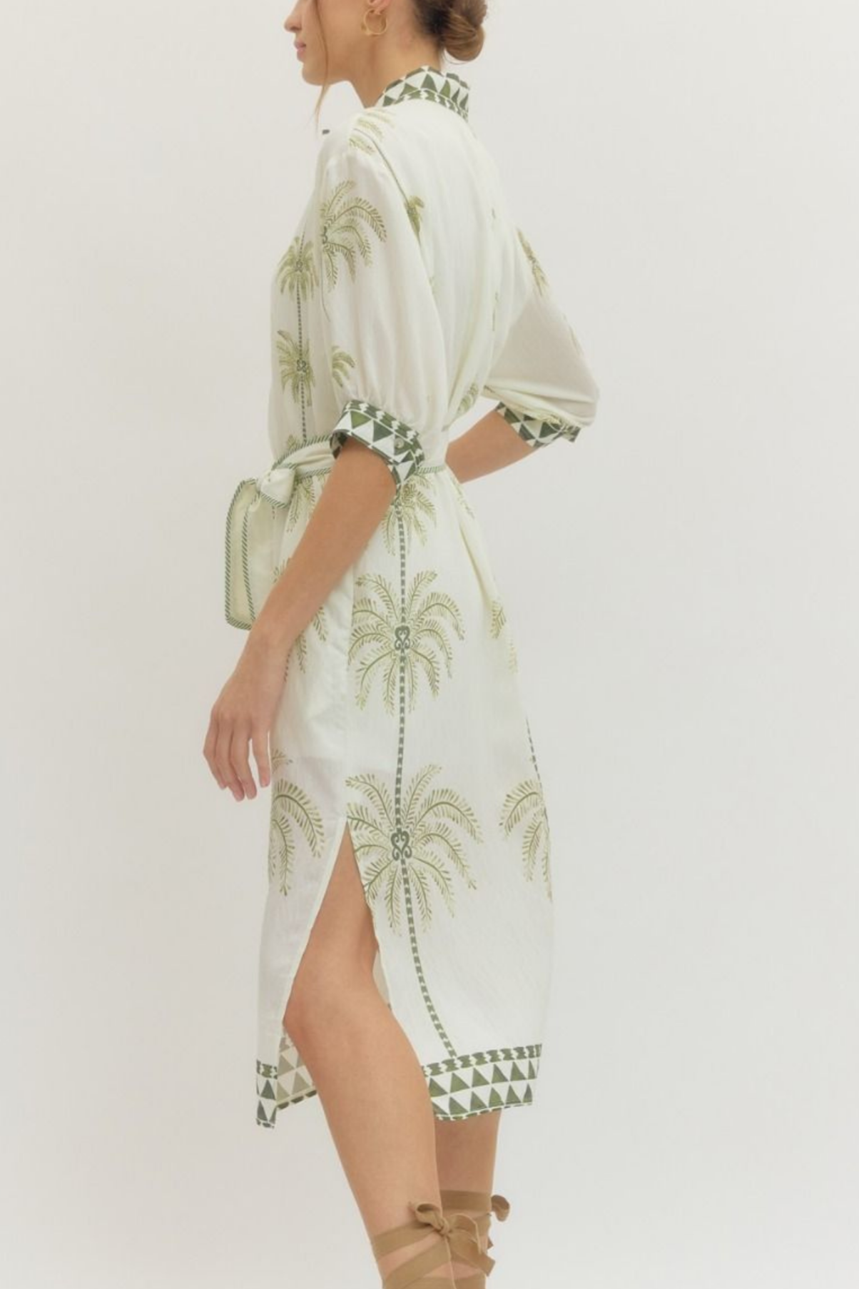 Palm Paradise Midi Dress