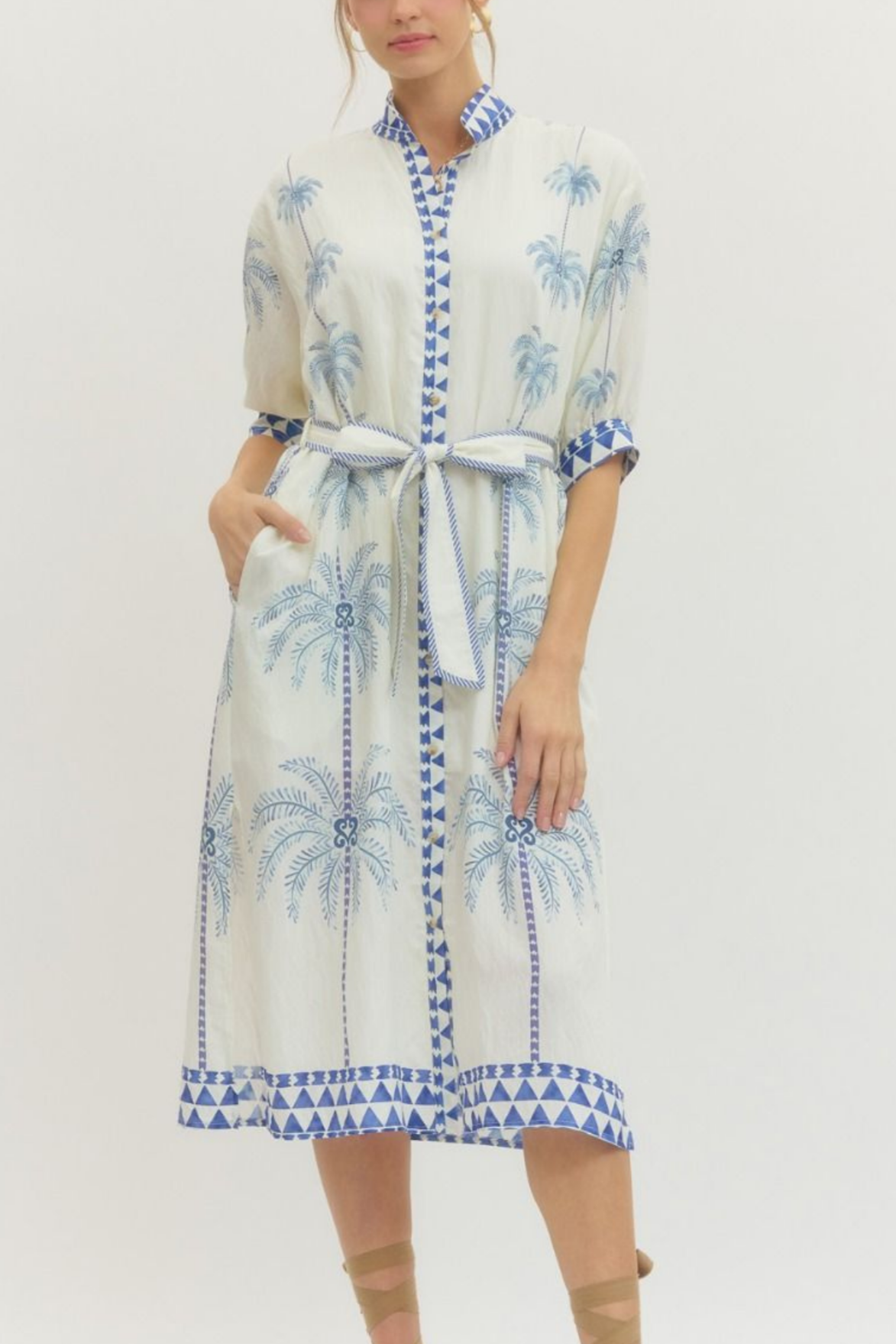 Palm Paradise Midi Dress