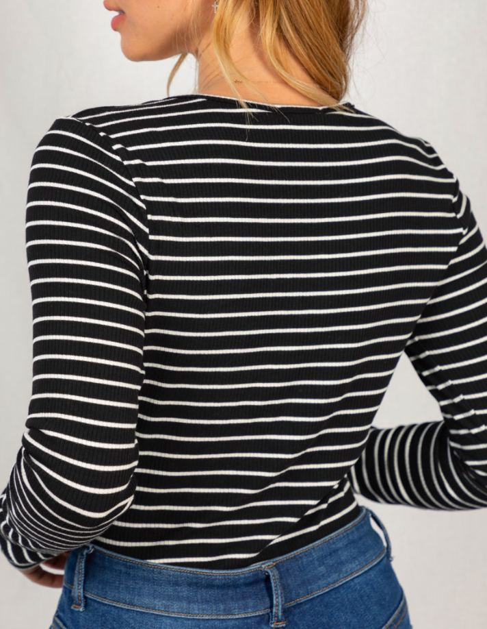 Classic Striped Bodysuit