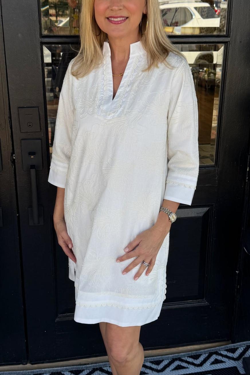 Floral embroidered dress