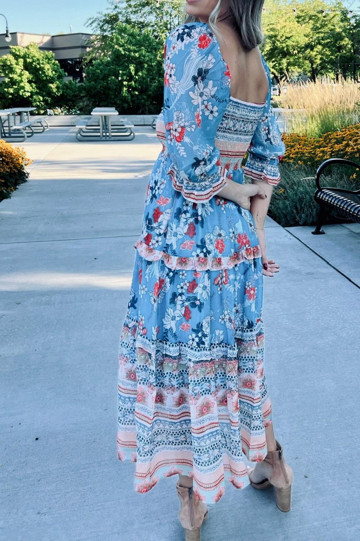 Flower Print Dress
