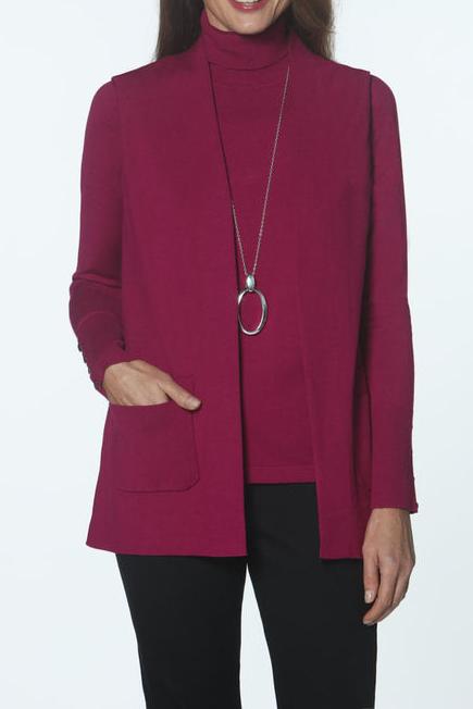 Cozy Mock Neck Cardigan Set