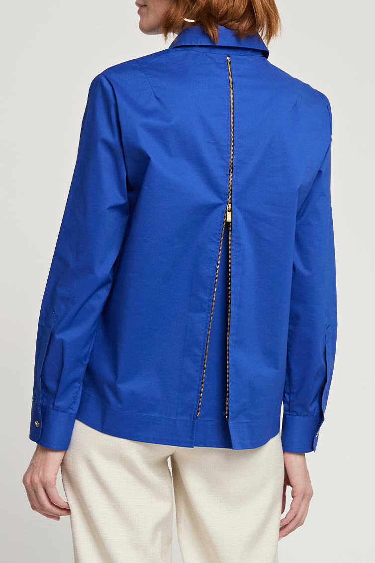 Long Sleeve Zip Back Shirt