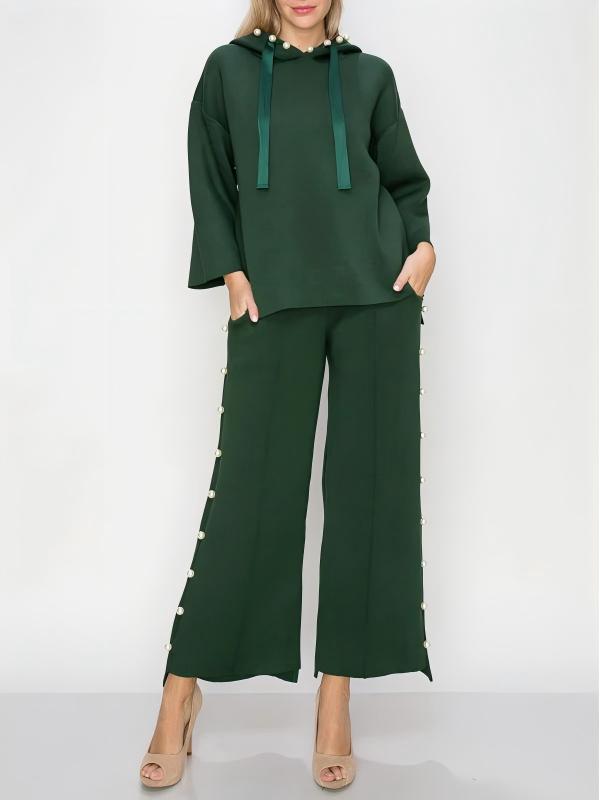 Pearl Embellished Leisure Suit