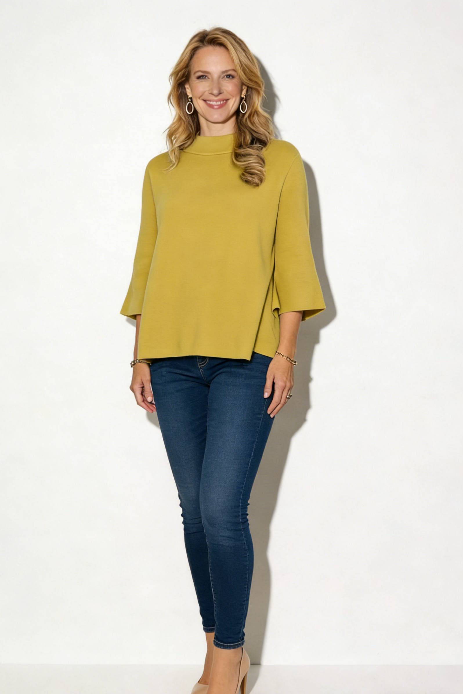 Audrey Sweater, Dark Citron