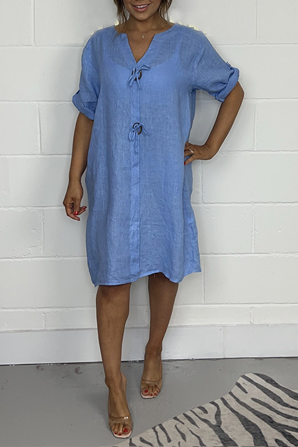 Button Up Tunic Dress
