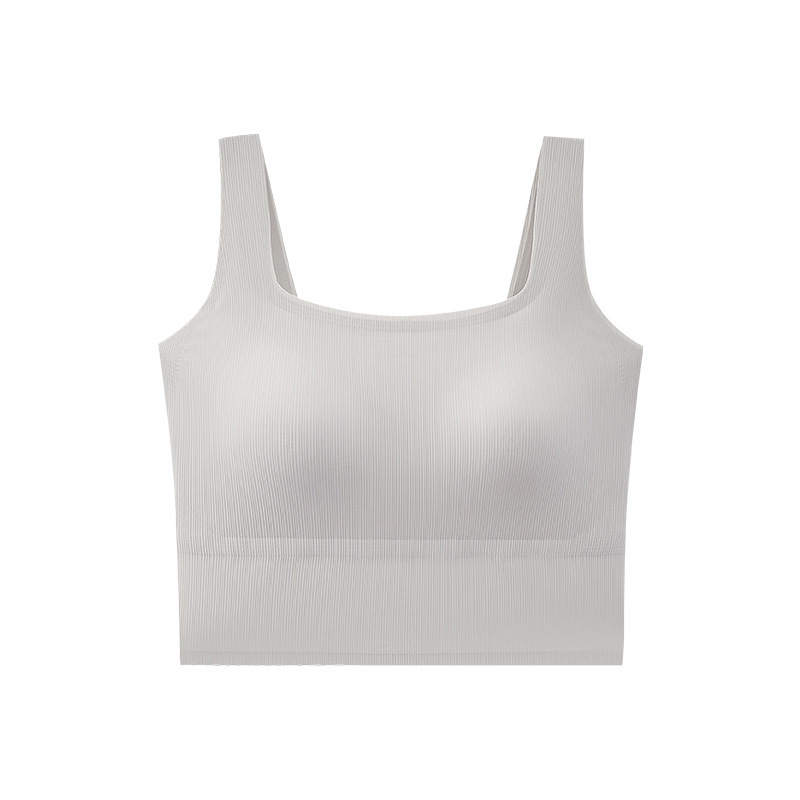 Beige Square Neck Vest