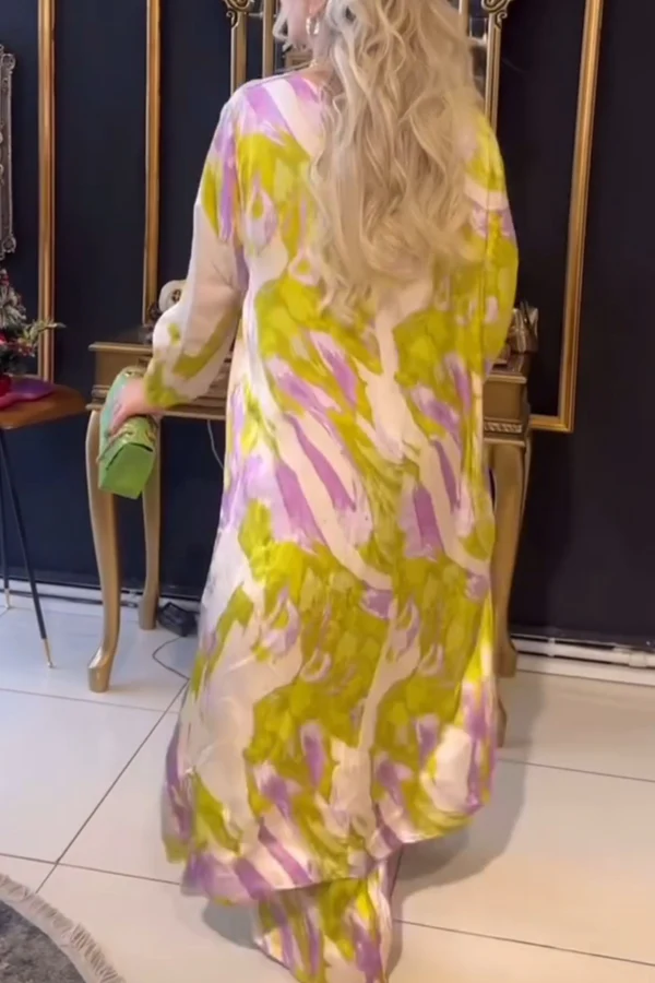 FASHION CASUAL SATIN DRESS PANTS SET