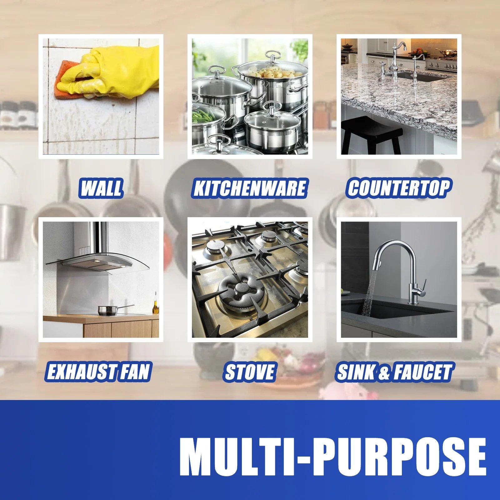 New Upgraded Home and Car Multifunctional Powerful Foam Cleaning Kit