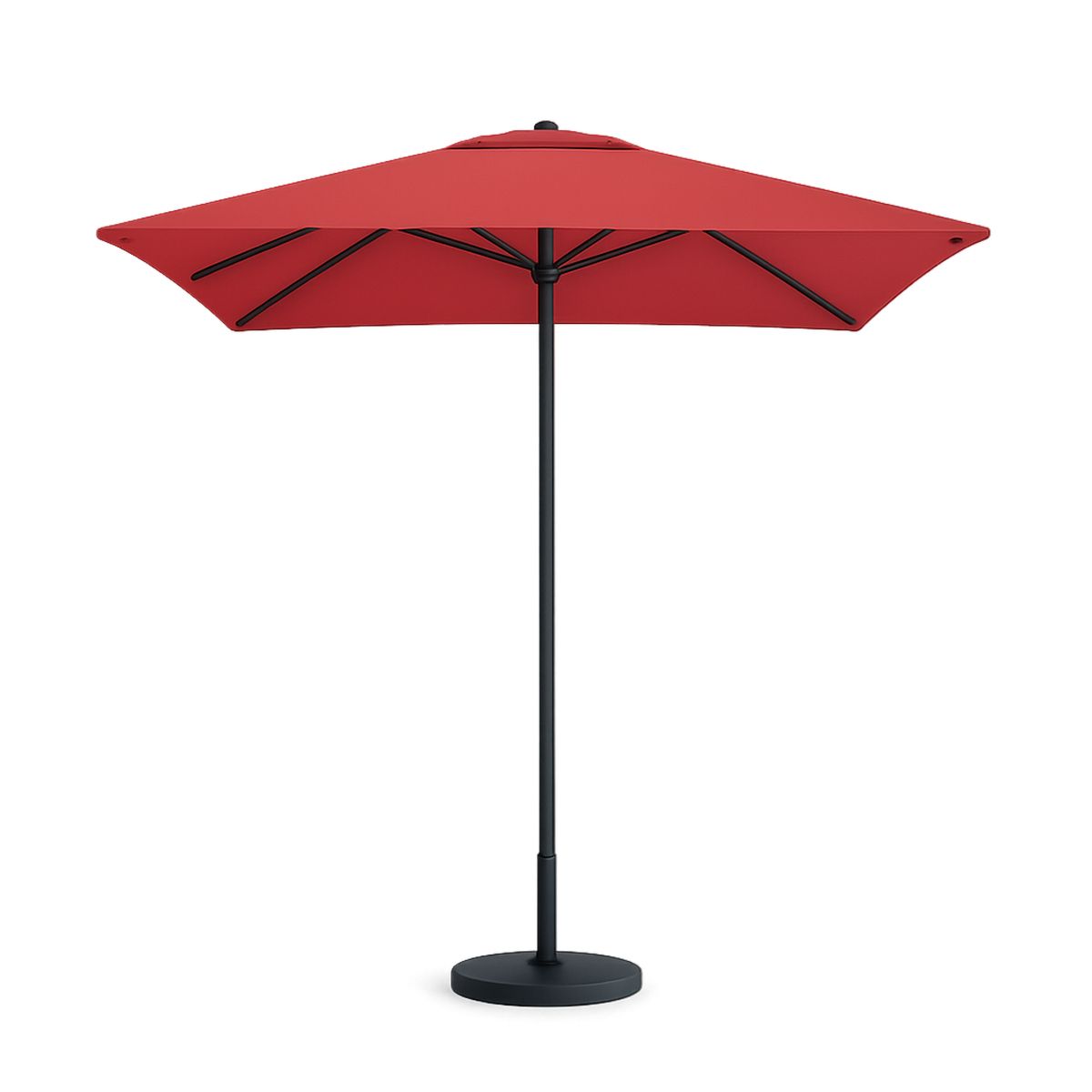 Outdoor Umbrella Polyester Canopy Steel Frame 270cm Red-Xaliveron