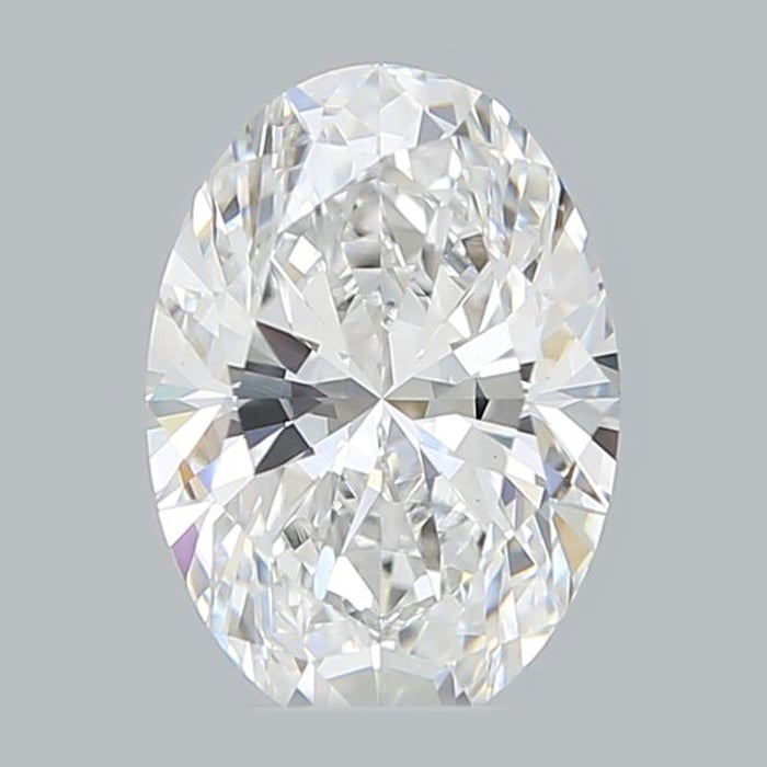 Bloom—Still Light Ring |Oval-Cut Lab-Grown Diamond | Versailles Half Coverage Pave Ring in 18K White Gold