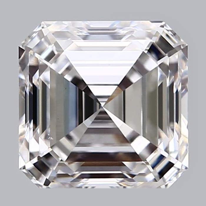 Ascend—Still Light Ring |Asscher-Cut Lab-Grown Diamond | Versailles Half Coverage Pave Ring in 18K White Gold