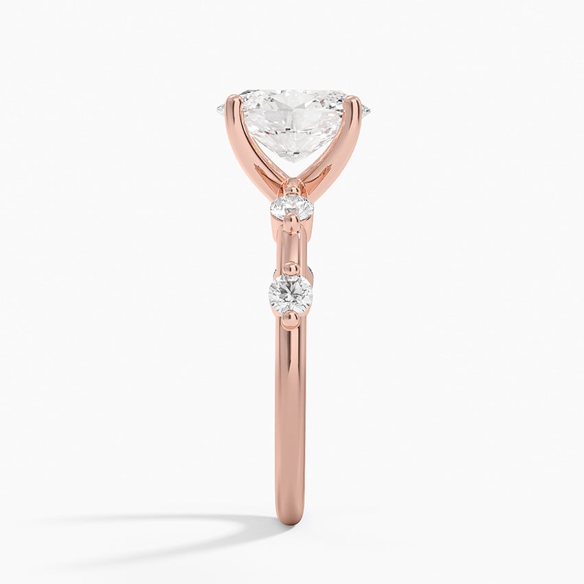 Bloom—Adorn Ring | Oval-Cut Lab-Grown Diamond | Prong-set Diamonds Ring in 18K Rose Gold