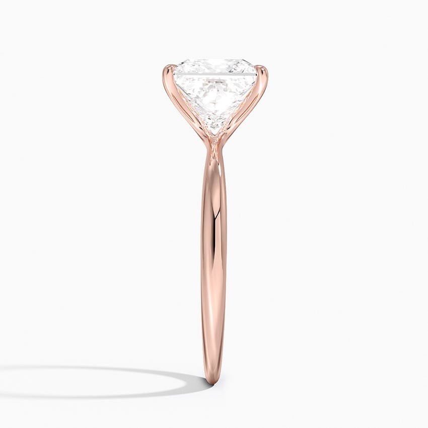 Radiate—Adorn Ring | Princess-Cut Lab-Grown Diamond | Solitaire Diamonds Ring in 18K Rose Gold