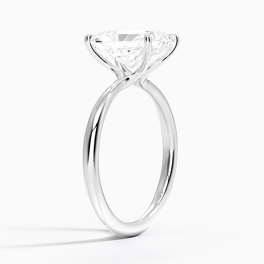 Radiate—Still Light Ring | Radiant-Cut Lab-Grown Diamond | Solitaire Diamonds Ring in 18K White Gold