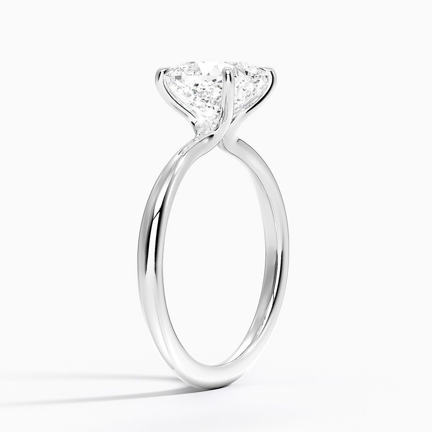 Ascend—Still Light Ring | Cushion-Cut Lab-Grown Diamond | Solitaire Diamonds Ring in 18K White Gold