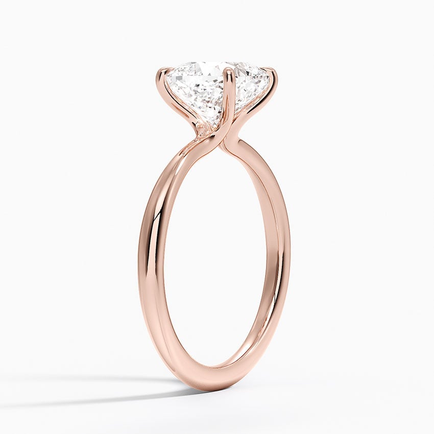 Ascend—Adorn Ring | Cushion-Cut Lab-Grown Diamond | Solitaire Diamonds Ring in 18K Rose Gold