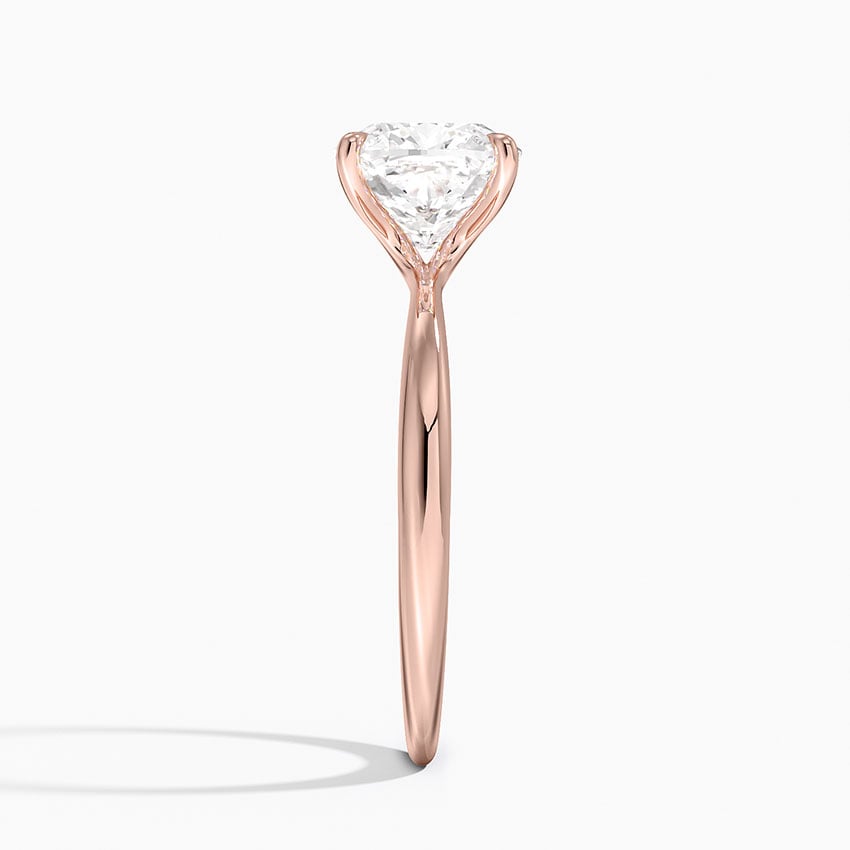 Ascend—Adorn Ring | Cushion-Cut Lab-Grown Diamond | Solitaire Diamonds Ring in 18K Rose Gold