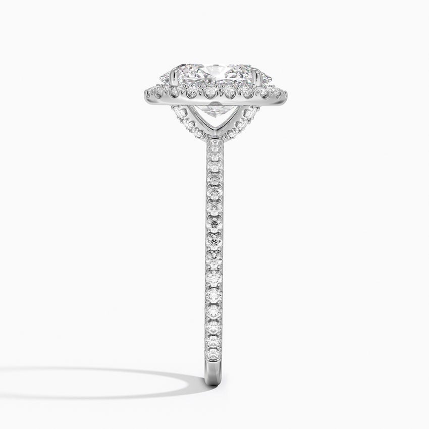 Bloom—Still Light Ring | Oval Diamond in Hidden Halo