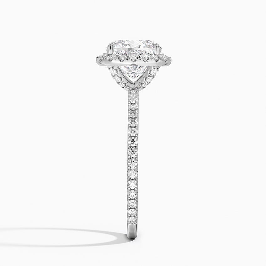 Ascend—Still Light Ring | Cushion Diamond in Hidden Halo