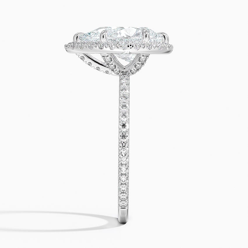Bloom—Still Light Ring | Pear Diamond in Hidden Halo