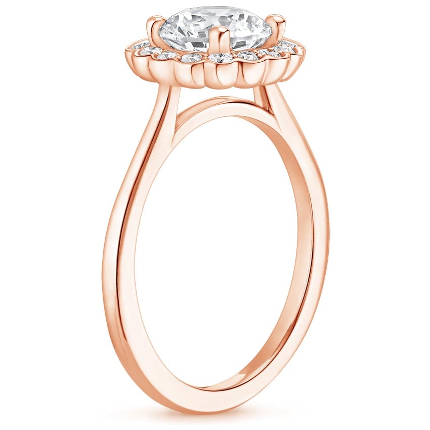 Ascend—Adorn Ring | Emerald Diamond in Floral Halo