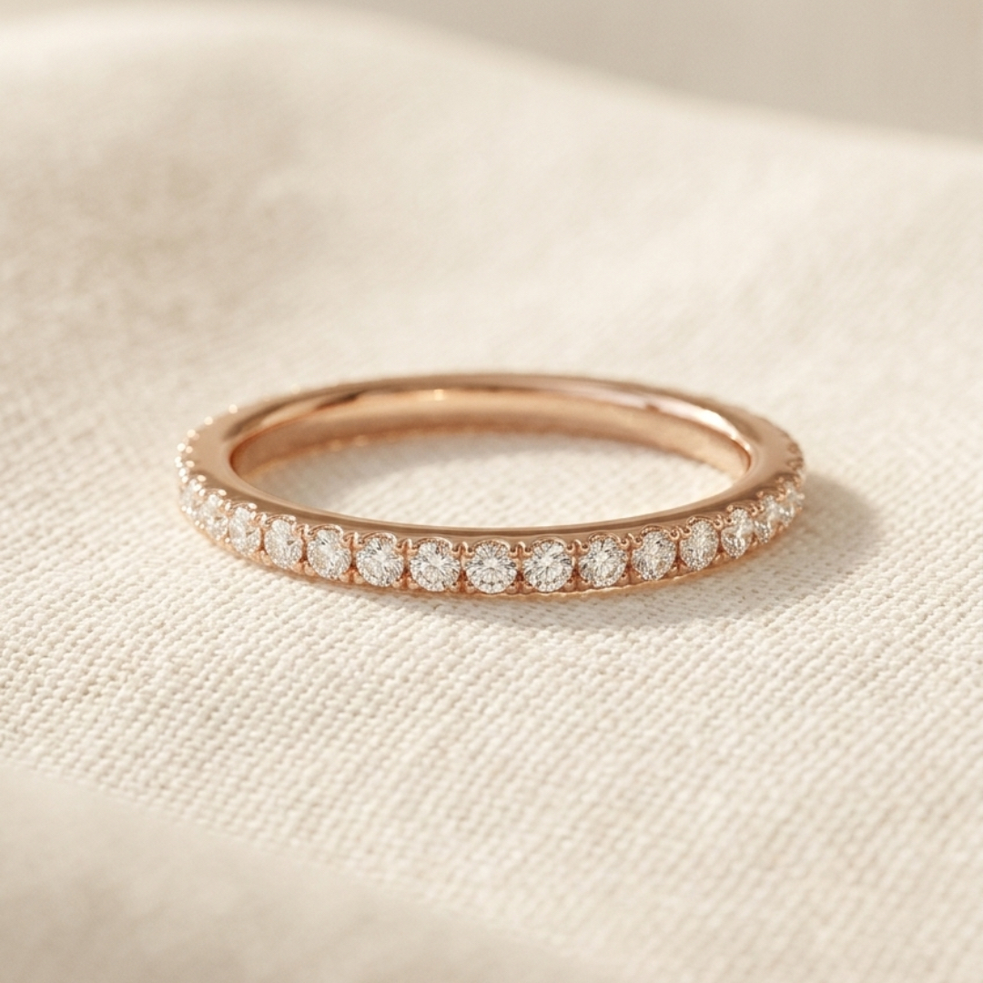 Milestone Band—Adorn Ring | Round Diamond Eternity Pave