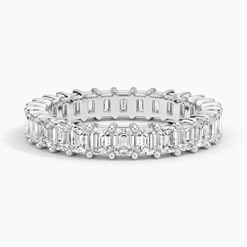 Milestone Band—Still Light Ring | Emerald Diamond Eternity